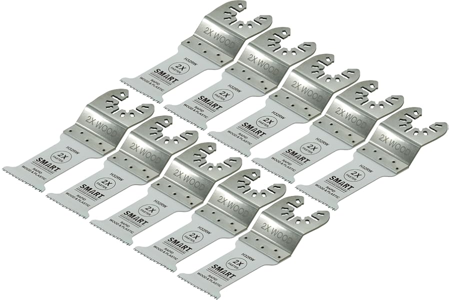 SMART 32mm Rapid Wood & Plastic Cutting Multi-Tool Blades Pk10