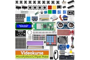 SUNFOUNDER Ultimate Starter Kit do Raspberry Pi Pico W z samouczkami online, 454 artykułami, 117 projektami, Piper Make i C/C++, MicroPython, (kompatybilny z Arduino IDE)