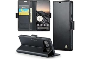 Rerzoiro Coque pour Google Pixel 9A, Étui Housse en RFID Protection Premium PU Cuir Portefeuille Rabat Case Magnétique Stand Antichoc, Étui Case pour Google Pixel 9A, Noir