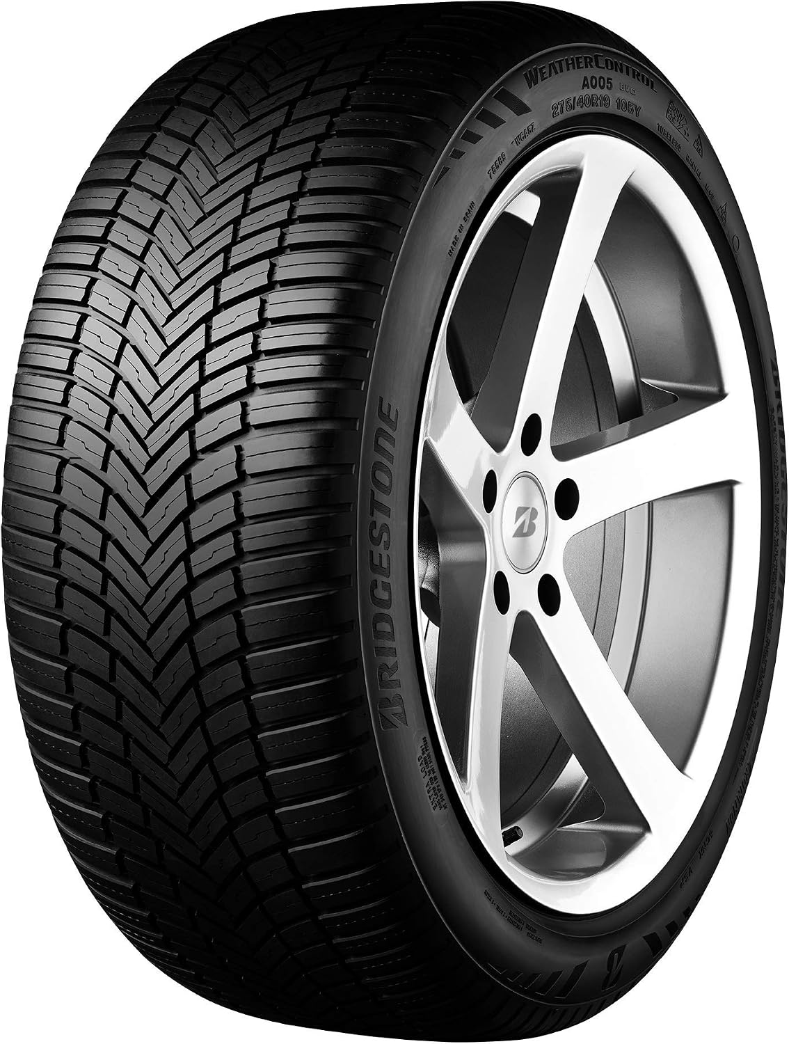 Bridgestone WEATHER CONTROL A005 EVO - 195/65 R15 91H - C/A/71 - Neumático Todo Tiempo (Turismo y SUV)
