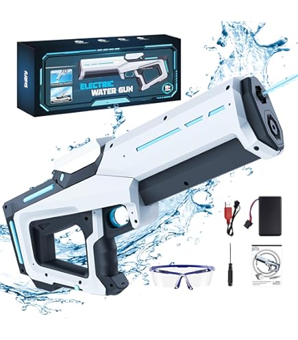 Jamara Mc Fizz Wasserpistole 2in1 – Spritzt Bis 7 M, Schießt Softbälle Bis 9 M, Mit 8 Bällen