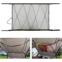 Gepäcknetz Auto für Decken Aufbewahrung - Auto Cargo Universal Netztasche mit Einstellbar Kordelzug für Vier Dach…