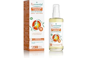 Puressentiel - Articolazioni e Muscoli - Olio da massaggio biologico con 7 oli essenziali e 4 oli vegetali - Gaultheria & Arnica - Preparazione e recupero sportivo - 200 ml