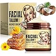 Whipped Beef Tallow and Honey Balm, Grass Fed Grass Finished Face Cream, Tallow Moisturiser, Natural Moisturizer for Skin Care Beef Tallow for Skin and Face