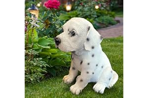 THE ENCHANTED GARDEN BRINGING GARDENS TO LIFE The Enchanted Garden, statuetta decorativa a forma di cane dalmata, in resina, divertente decorazione per patio, prato e cortile