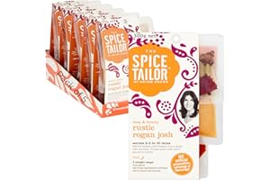 The Spice Tailor - Indian Curry Sauce Meal Kit, Rustic Rogan Josh, Pack of 5, Vegetarian
