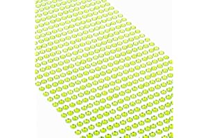 Movoja Grüne Strasssteine - runde Glitzersteine 880 Stück 4 mm selbstklebend zum Verzieren und Basteln | Schmucksteine zum aufkleben | Steinchen Dekosteine Bastelsteine Grün