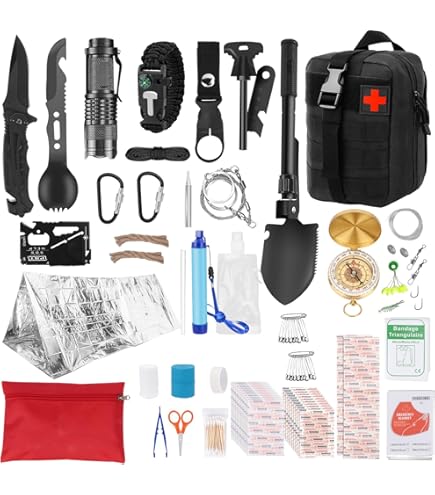 Kit de survie d'urgence professionnel, équipement de
