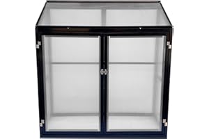 Gegaden Aluminium mit Rückwand Schwarz Beistell-Gewächshaus Gartengewächshaus Treibhaus Frühbeet mit Rückwand 130 * 55 * 140 cm