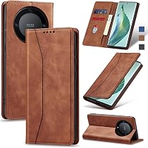 Coque EASSGU Pour Honor Magic5 Lite 5G (6,67 Pouces) – Étui Flip Folio Magnétique En Cuir Avec Portefeuille Et 3 Fentes Pour Cartes, Design Papillon Chic (Rose)