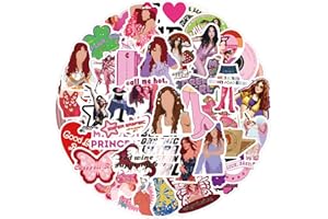 TACOMEXI Adesivi Chappell Roan 55 pezzi adesivi in vinile impermeabili per laptop, paraurti, bottiglie d'acqua, computer, telefono, elmetto, adesivi per auto e decalcomanie