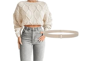 JASGOOD Crop Top Tuck Waist Band Adjustable Band Tucking Sweaters Shirts Elastic Stretch Belts for Women Men Change Style of Your Tops