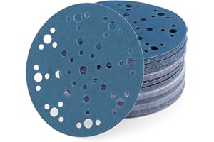 Trocken und nass Schleifpapier Schleifscheiben 150 mm klett mit 48 Löchern K100 50 St von WAbrasive für Auto | passend zu festool rotex 150 mit schleifteller 150mm klett