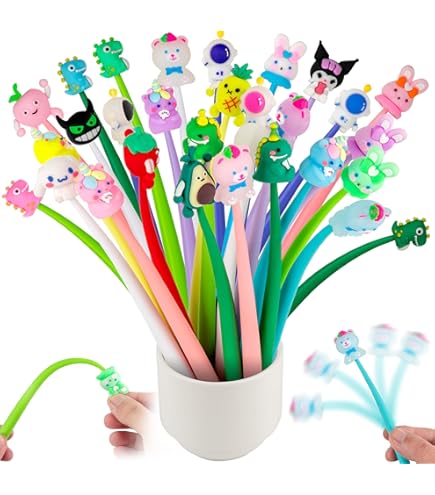 6 stuks blauwe uitwisbare gelpen met Kamado Tanjirou-patroon • Kinder World