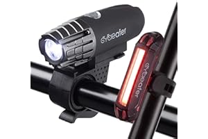 Cycleafer® Éclairage Vélo Bicyclettes VTT USB Rechargeable Avant & Arrière Ultra Puissant Lumineuses Parfait pour Augmenter la Sécurité des Cyclistes la Nuit Résistance à l'eau Facile Installer
