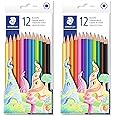 STAEDTLER 175 C12 Wood-Free Coloured Pencils - 24 Pencils - 12 Colours