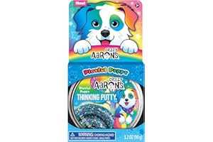 Crazy Aaron's Thinking Putty® - Playful Puppy - Multi-Color Sensory Putty for Kids and Grown ups in a 4" Tin - Creative and Endless Fun, Stress Relief Therapy Toys, Never Dries Out