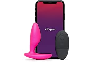 We-Vibe Ditto+ Plug Anal con Vibración – Juguetes para Parejas Adultas con Control por App y Mando – 10 Modos de Vibración – Vibrador Anal de Silicona – Resistente al Agua – Recargable - Rosa
