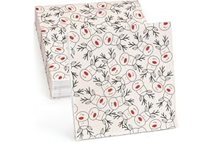 Joxessaien 32 Stück Weihnachten Servietten Rentier, 33×33cm servietten weihnachten vintage, 3-Lagig weihnachtsservietten nostalgie, Weinachtsdekorationen Tisch