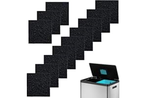 PEUTIER 12pcs Trash Can Deodorizing Filter Replacement Parts, Activated Charcoal Deodorizer, Compatible with EKO Trash Cans