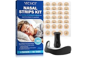 VORTEXONIX Magnetic Nasal Strips, Breathing Nasal Strip, Magnetic Nose Strips, Skin Friendly, Anti-Snoring Sleep Nasal Strips, Nasal Sleep Aid Strips, Reduce Snoring, Improve Sleep Quality-60 Count