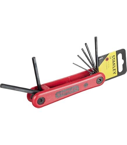 Stanley Sechskant-Stiftschlüssel-Set 25-teilig – Metrisch, Zoll & Torx, Ergonomischer Griff
