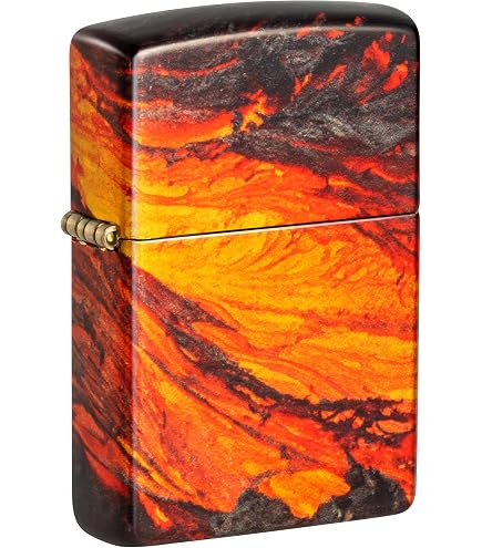 Zippo Sturmfeuerzeug 'Marble Design' – Windfest, Nachfüllbar, 540° Tumbled Chrome, In Geschenkbox, Made In USA