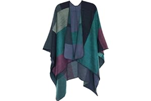 DiaryLook Ladies Printed Double-Sided Oversized Cape Cardigan for Women