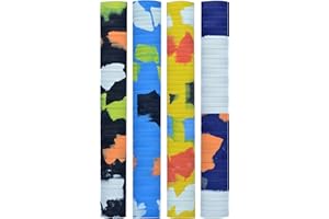 SPORTAXIS Cricket Bat Grips - Performance Enhancing Durable Rubber - Excellent Shock Absorption, Improved Comfort and Control - Quality Cushioning Grip Tapes - Pack of 4