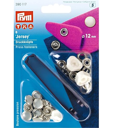Boutons Pression Métalliques 9.5mm - Lot De 10 Paires - Blanc - Pour Vêtements Et Accessoires