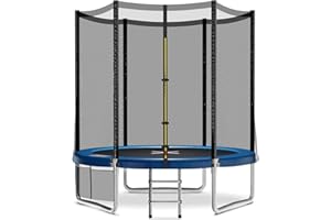 ‎JUMMICO JUMMICO Trampolin Outdoor Ø 183/228/305/366/427 cm, GS-Zertifizierung Gartentrampolin für Kinder mit Leiter und Seitentasche