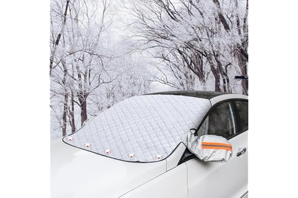 CaiTang Protector para Parabrisas, Protector Parabrisas Coche con 5 Magnético, Protector Parabrisas Hielo, Funda Plegable Parabrisa Protege de Sol, UV Delantero Universal 225x110cm