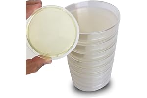 ES EVVIVA SCIENCES Malt Extract Agar Plates - Evviva Sciences - Great for Mushrooms, Molds, Fungus - 10 Prepoured MEA Petri Dishes - Also Great for Science Fair Projects!