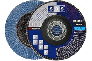 SBS disques à lamelles 10 pièces, diamètre 125 mm, bleu ou marron, pour meulage, alésage MOP