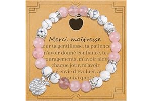 BOCHOl Cadeau Maitresse Bracelet l'enseignant Cadeau Professeur Bracelet Maitresse D'école Fin D'année Cadeaux de fin d'études Cadeaux de Noěl del'enseiqnant