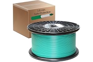 Genisys Cable de Seguridad Compatible con Kress Mission ® + Funda Xtreme Safe-Protection - Cable de protección de limitación de Robot cortacésped - Carrete de Cable - Ø3,8mm - HQ, Longitud:500m