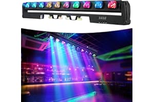 BETOPPER Moving Head Disco Lights Stage Light, 10x15W RGBW 4 in 1 LED Bar DMX512 Swing Spotlights Party Lights DJ Lights Wall Lights for Stages Live Events, Theater KTV Club Ball Event (1, 1P)