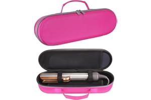 Mumlicha Custodia per piastra per capelli compatibile con Airstrait HT01, custodia protettiva da viaggio per piastra per capelli (rosa)