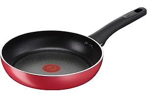 Lagostina Cucina Mediterranea Padella Antiaderente in Alluminio Ø 26 cm, Induzione, Gas e Forno, con Indicatore Cottura Thermo-Signal, Rivestimento Titanium Easy, Manico Ergonomico in Bakelite