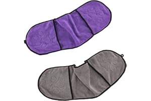 Niuhong 2 Pcs Große Haustier Handtuch Mikrofaser Haustier Badetuch Warm Hunde Handtuch Weich Katzenhandtuch Hund Schnell Trocknend Absorbent Trockentuch Trocknend Saugfähig Kleine Hunde Katzen Baden