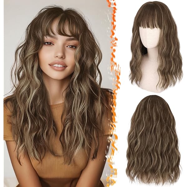 WIG ME UP Damenperücke Schwarzbraun, Glatt & Mittellang (ca. 75 Cm) Mit Pony & Seitenscheitel