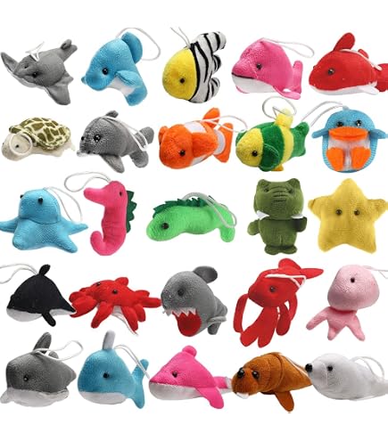 Celestia 24 Pack Mini Plüschtiere Set – Kleine Kuscheltiere Als Schlüsselanhänger Für Kinder, Ostergeschenke, Party-Preise