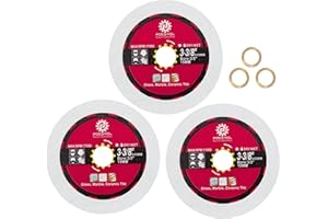 Tarcza diamentowa do cięcia szkła 85 mm, FOCSTOL 3 sztuki, dwustronne cięcie szlifowane, diamentowe, do szkła kryształowego jadeitu, butelki na wino