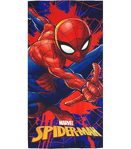 Spidey And His Amazing Friends Kinder-Badetuch 70x140 Cm - 100% Baumwolle Marvel Design