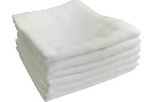 Lot de 6 langes M.M.C. - En 100 % coton - 125 g/m² - Certifiées Öko-Tex, sans substances nocives - Double tissage - Bordure renforcée - Dimensions : 80 x 70 cm - Pour bébé