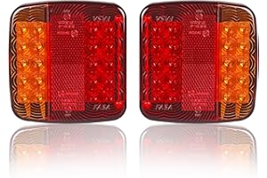 AOHEWEI Feux Arrières de remorque LED 12V Éclairage De Freinage de Camion Lampe Indicatrice Arrêter l'éclairage Imperméable pour Remorque un Camion Caravane Van ou Tracteur