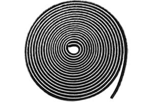 MARICATO Guarnizione a Spazzola, 12M Guarnizione Finestre Porta 9mm(L) X 5mm(P), Paraspifferi Spazzola Adesivo Per Mosche e dal Vento per Finestre e Porta Scorrevole, Isolamento Acustico - Nero