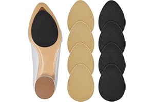 Aster 4 Paar rutschfeste Schuhpolster, selbstklebender Sohlenschutz, rutschfeste Schuhgriffe, Silikonsohlen für Damen und Herren (Beige, Schwarz)
