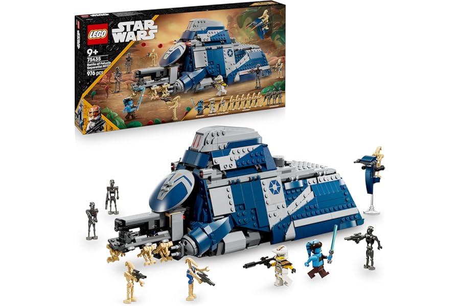 LEGO Star Wars 75435 MTT Separatist Battle of Happiness - Interactive Toy with Speeder, 2 Minifigures and 10 Droid Figures - Gift for Kids from 9 Years and Up Clone Wars Fan