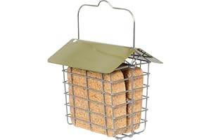 Suet Cake Feeder - Jacobi Jayne® Suet Cake Basket - Holds 2 suet blocks for wild birds - suet block feeders hanging - suet block holder - suet block feeder for small birds only